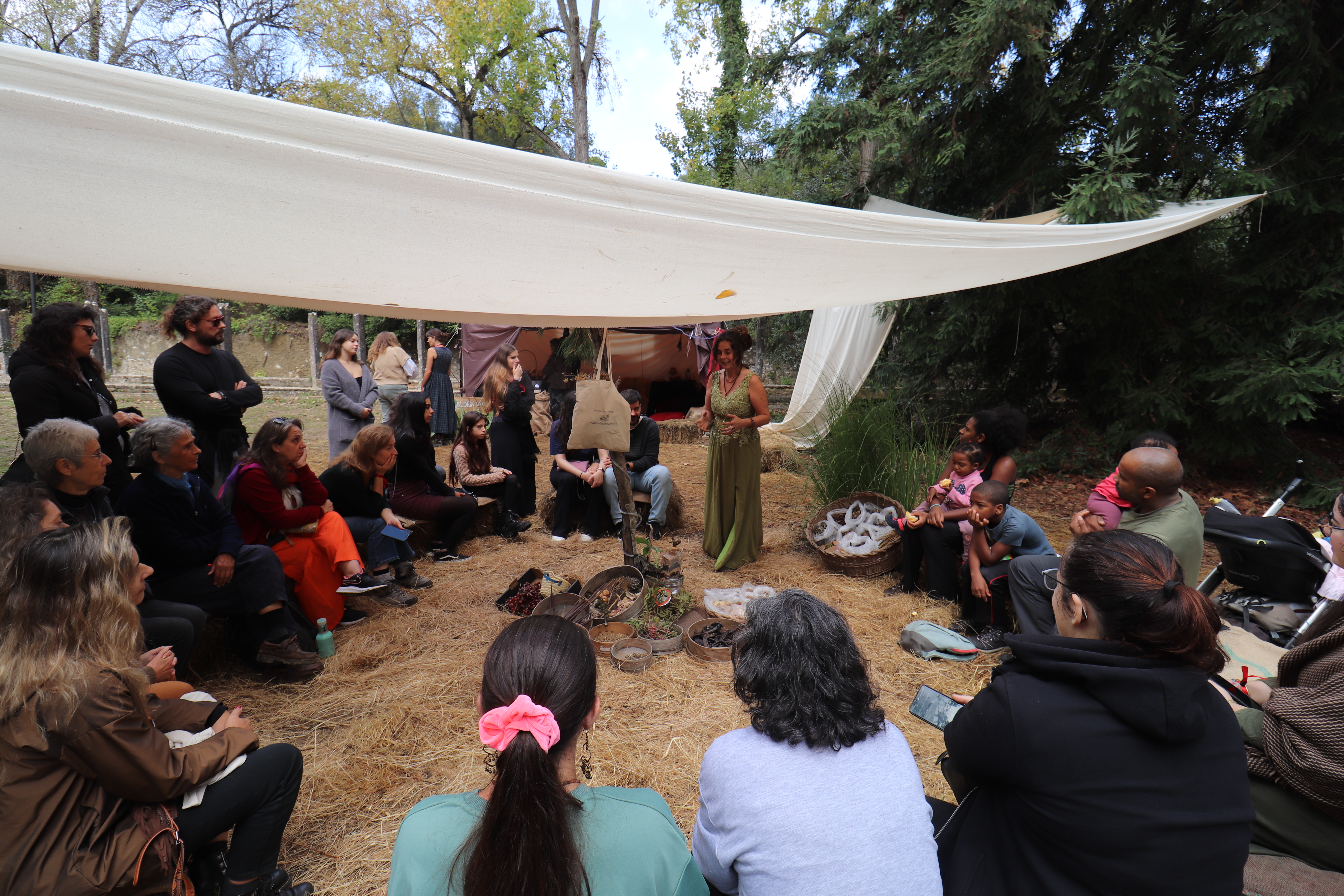 Ambiente celta no Samhain Fire Fest 2025 na Quinta da Ribafria em Sintra