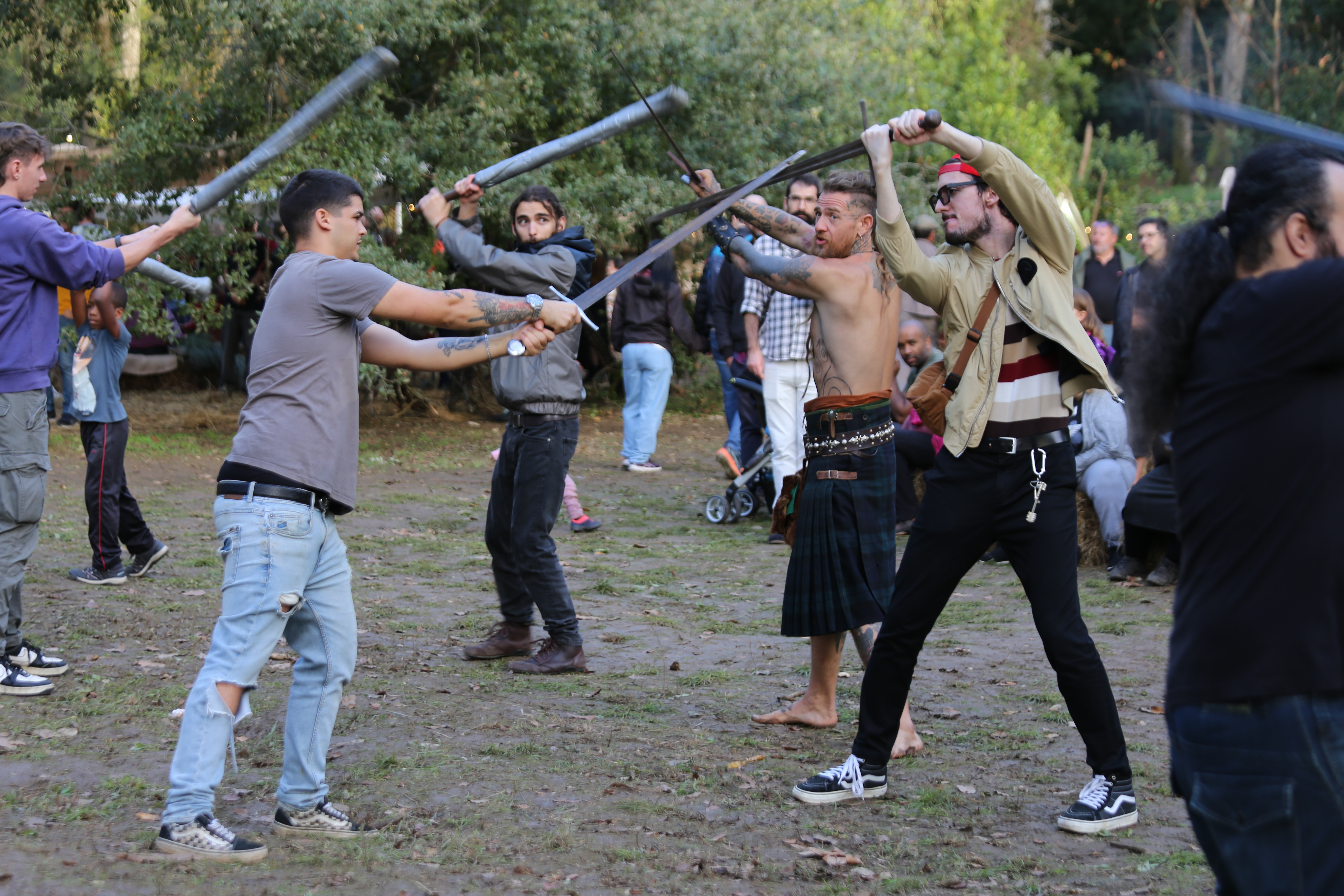 Ambiente celta no Samhain Fire Fest 2025 na Quinta da Ribafria em Sintra